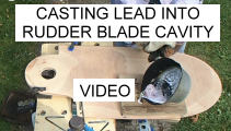 Video ~ Casting Lead into Rudder blade cativy